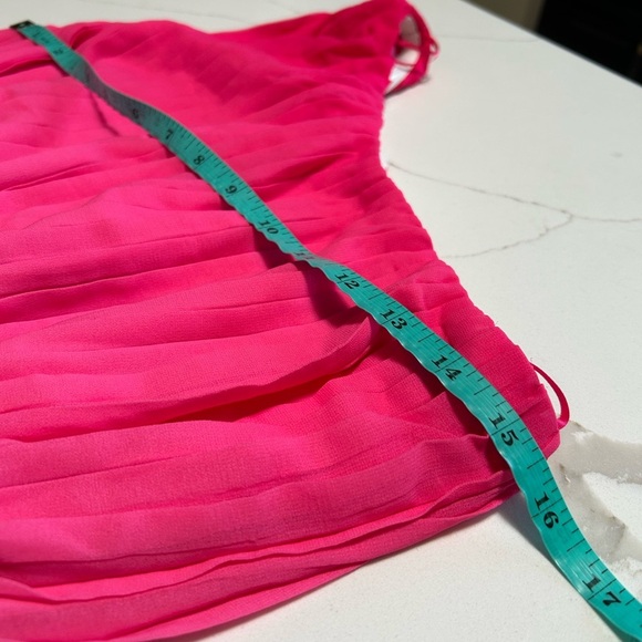 Flying Tomato Vibrant Pink and Orange One-Shoulder Dress - Picture 5 of 6